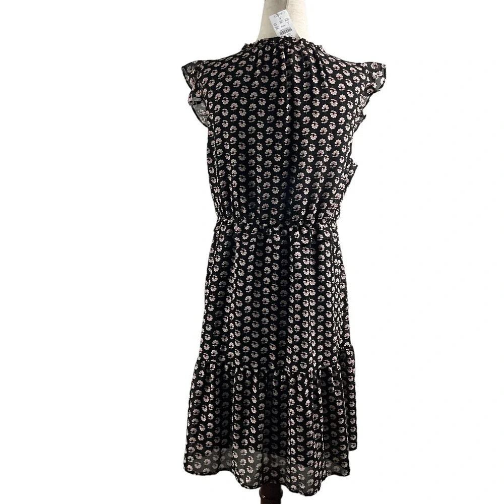 J.Crew Ruffle V Neck‎ Floral Cap Sleeve Dress NWT